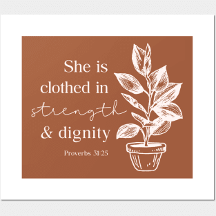 Clothed in Strength and Dignity Posters and Art